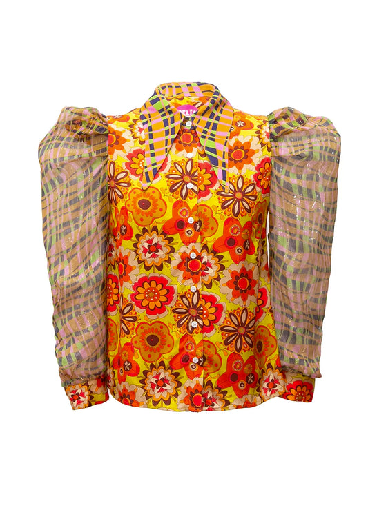 Tangiri blouse in yellow multi