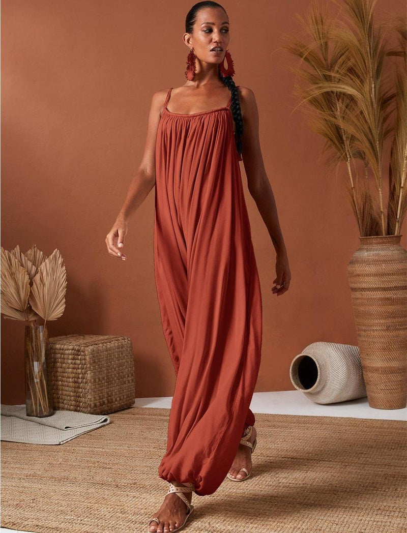 Veruschka sahara jumpsuit in saffron