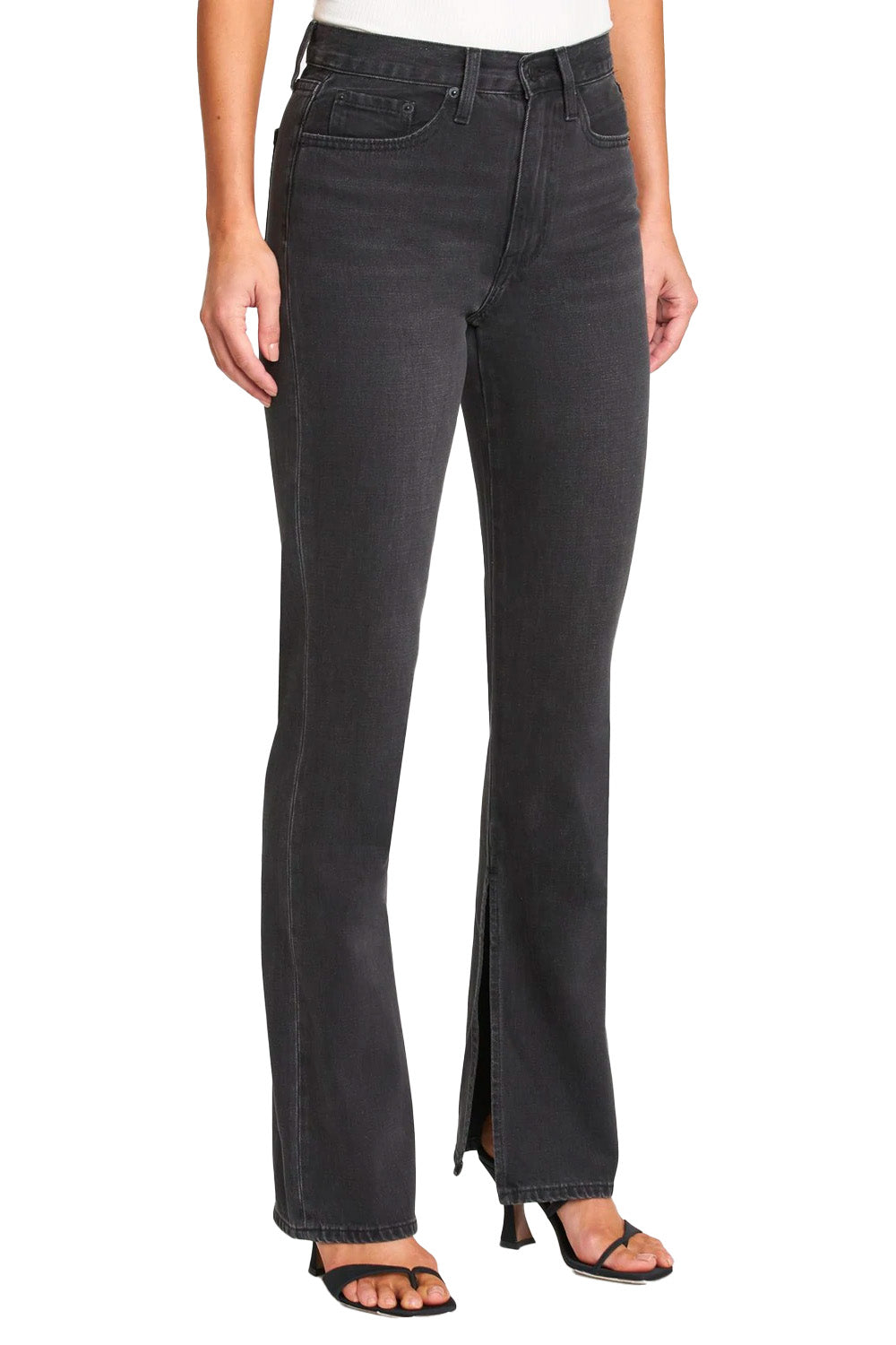 Alexa high rise slim flare in dark sky