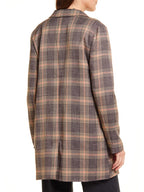 Plaid for you blazer in brown