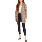Plaid for you blazer in brown