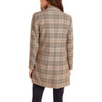 Plaid for you blazer in brown