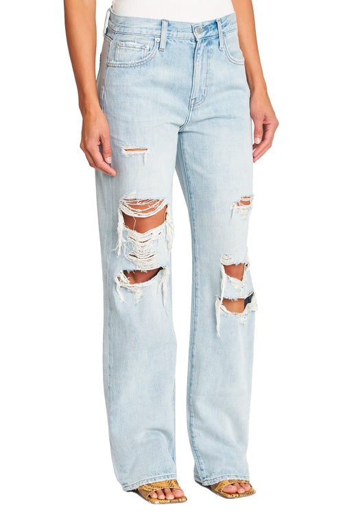 Bobbie high rise wide leg ankle in encinitas distressed