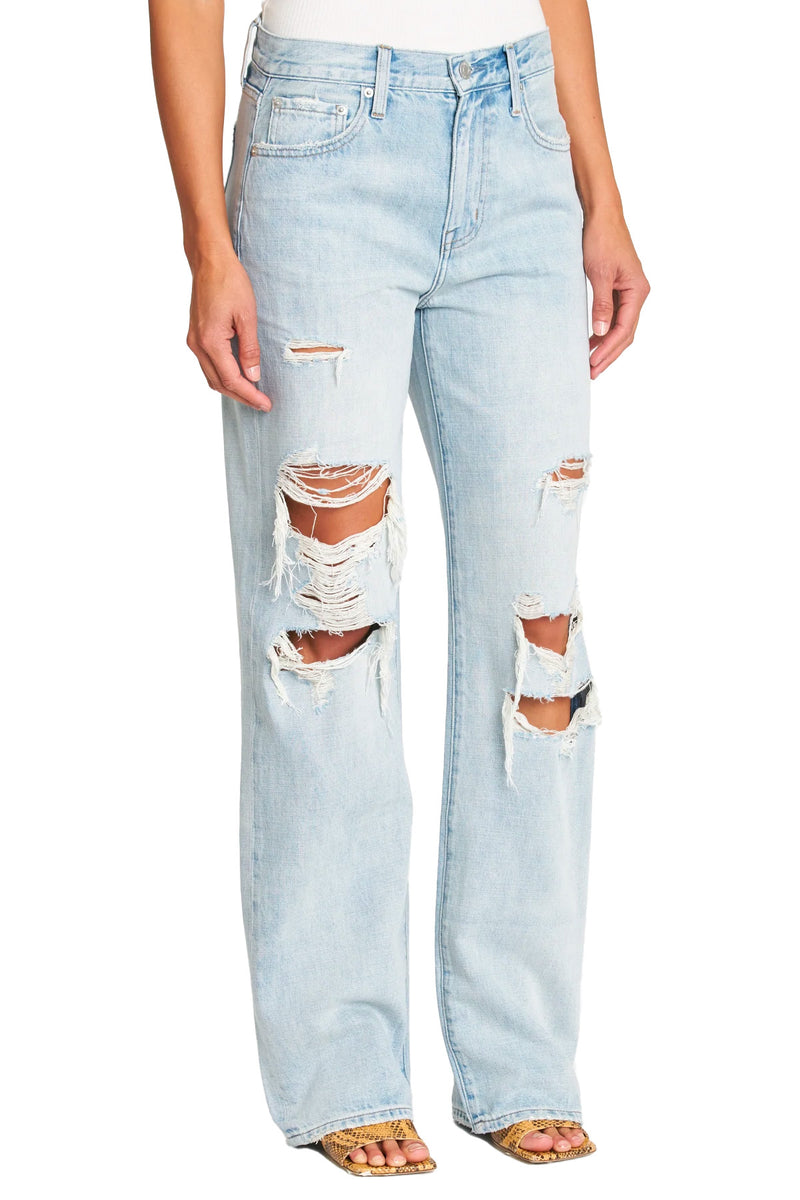 Bobbie high rise wide leg ankle in encinitas distressed