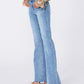 Laurel canyon flare with raw hem in marienne