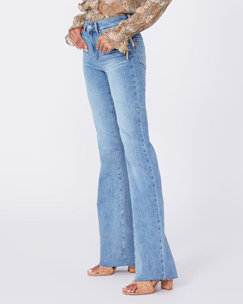 Laurel canyon flare with raw hem in marienne