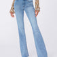 Laurel canyon flare with raw hem in marienne
