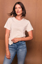 Classic tee in oatmeal heather