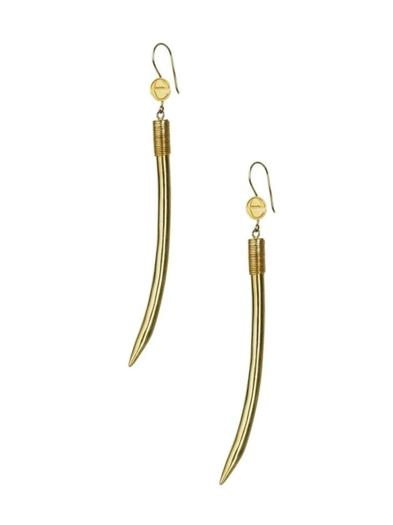 Gold sahara claw earrings