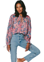 Emily blouse in lotus print