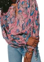 Emily blouse in lotus print