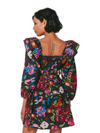 Kira mini dress in garden floral