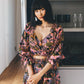 Leighton crop top in tapestry print