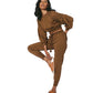 Libby jogger in amber