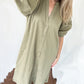 Yara midi dress in olive