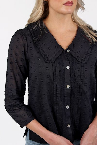 Dale blouse in black