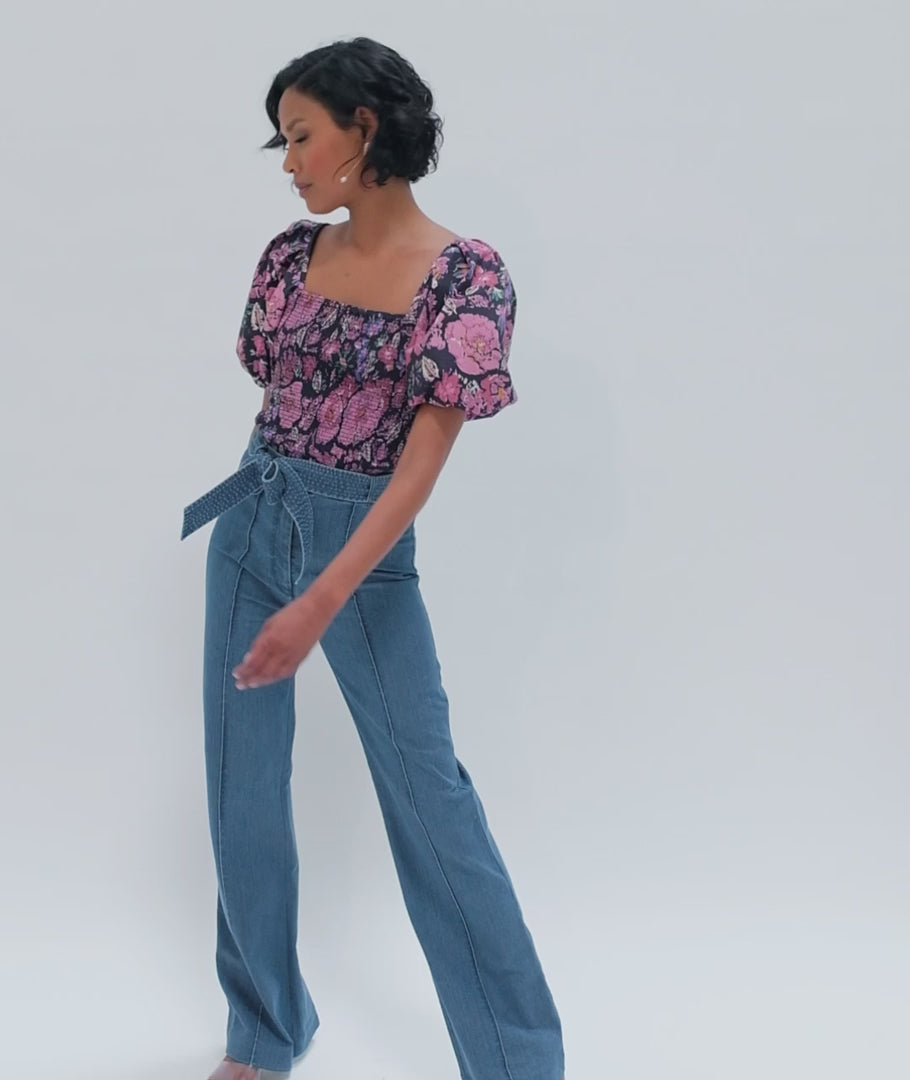 Eva crop blouse in jolie