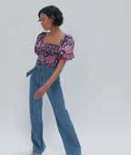 Eva crop blouse in jolie