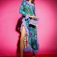 Deva dress in floral blue