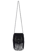 Shila crossbody bag in black suede