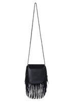 Shila crossbody bag in black suede