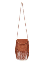 Shila crossbody bag in saddle suede