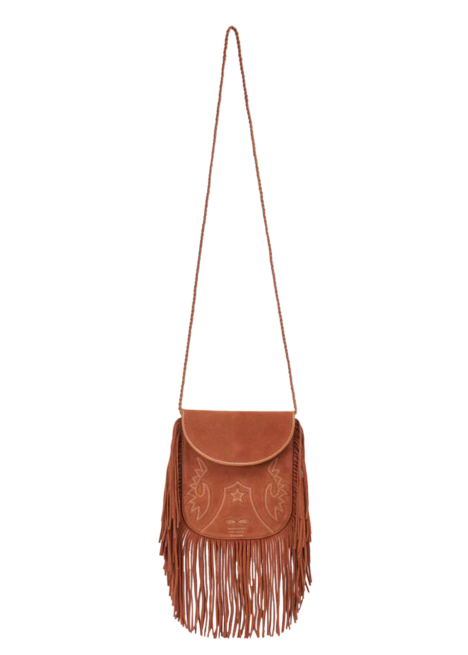 Shila crossbody bag in saddle suede