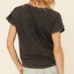 Take it easy graphic tee in charcoal