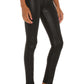 Hoxton ultra skinny with exposed buttonfly in black fog luxe coated