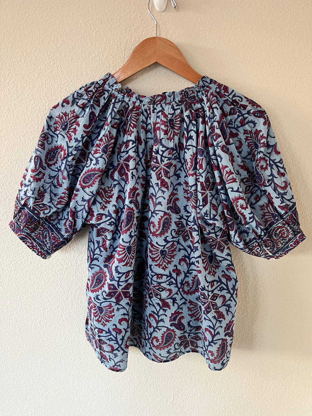 Daphney blouse in dehli block print