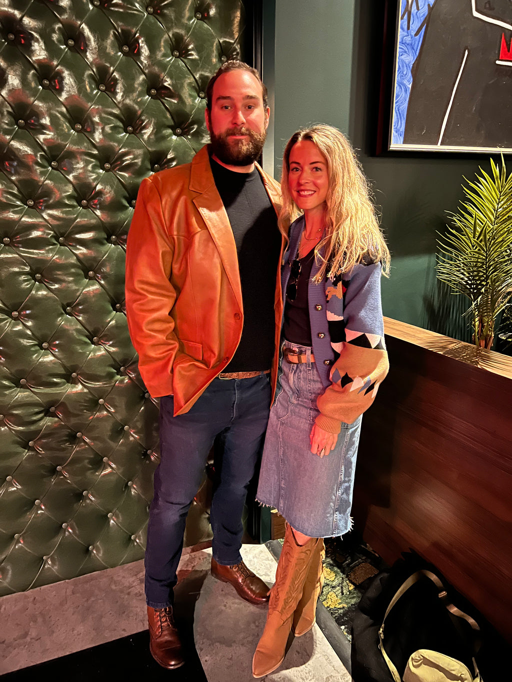 Sunrise rodeo jacquard bomber jacket in western blue