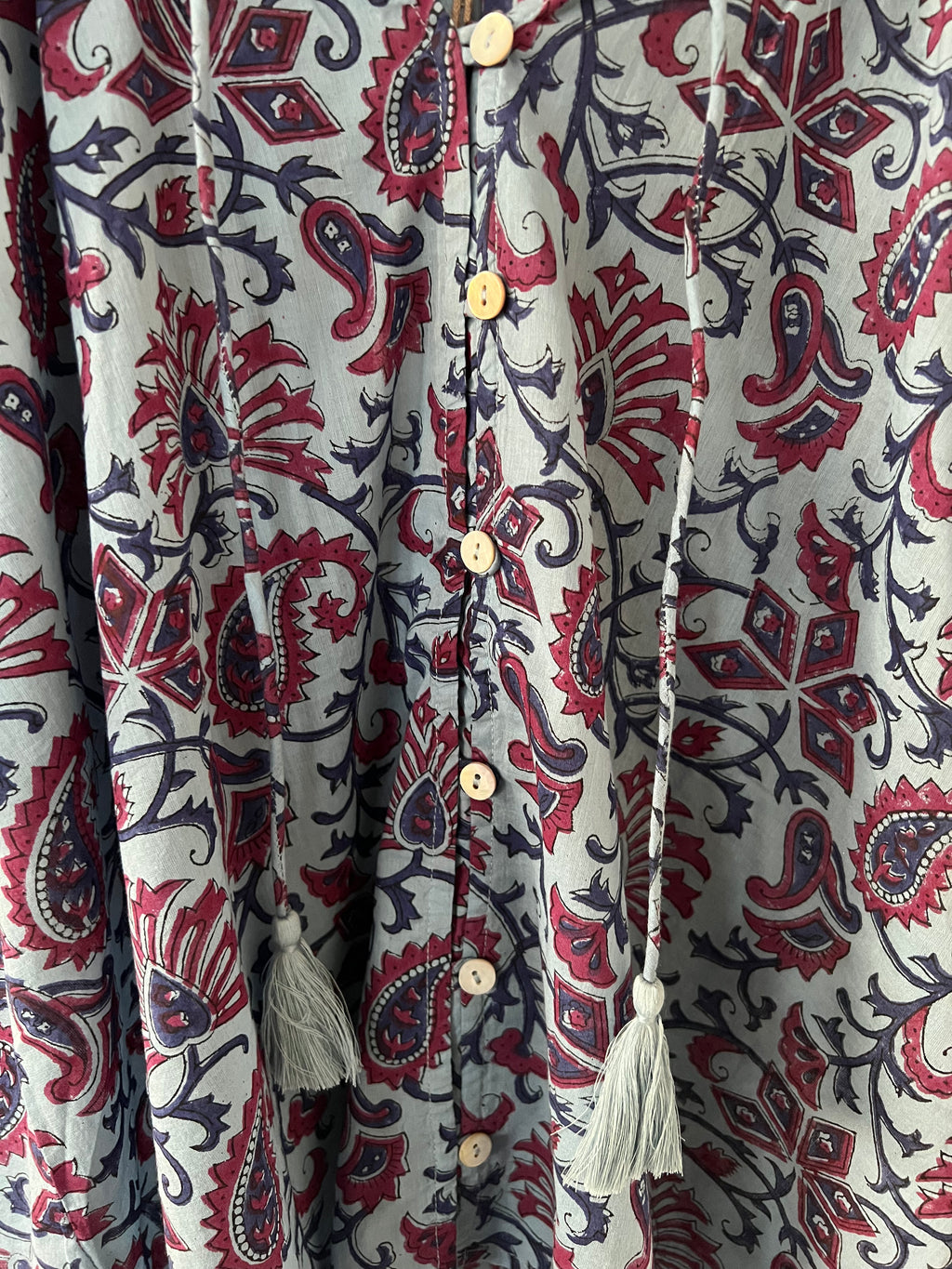 Daphney blouse in dehli block print