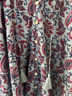 Daphney blouse in dehli block print