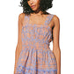 Jolene midi dress in vine block print