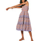 Jolene midi dress in vine block print