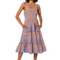 Jolene midi dress in vine block print