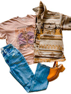 Joshua tree boyfriend tee in mauve