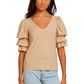 Katana romantic sleeve tee in toasted marshmallow