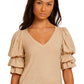 Katana romantic sleeve tee in toasted marshmallow