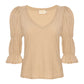 Katana romantic sleeve tee in toasted marshmallow