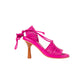 Lida ankle wrap heels in napa pink
