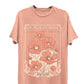 Flora peace of love boyfriend tee in pink