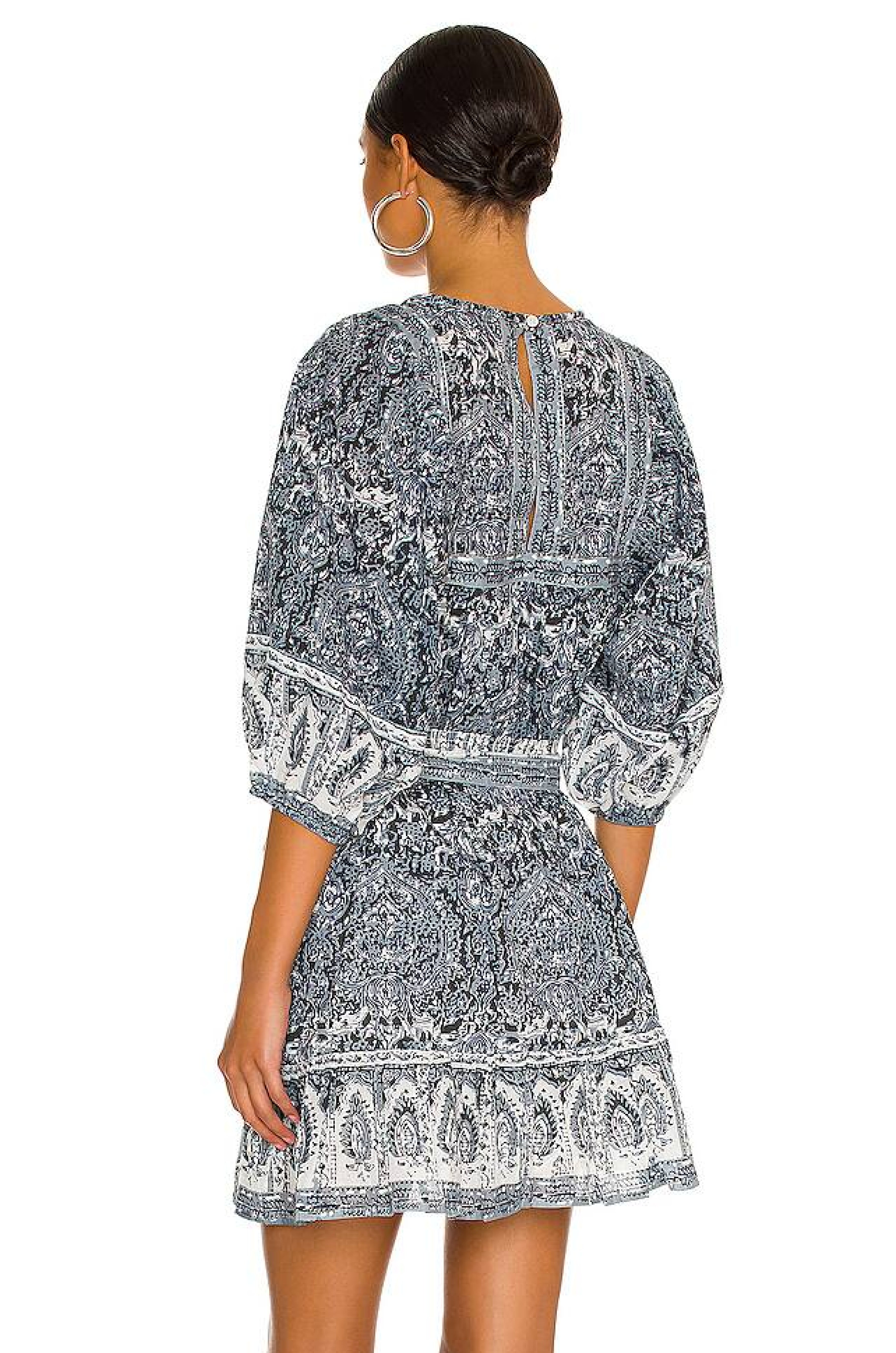 Magdalena mini dress in rishi block print