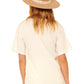 Nashville music city destructed graphic tee in cream
