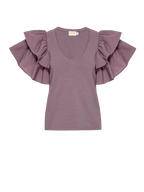Bindi ruffle tee in hopeless romantic