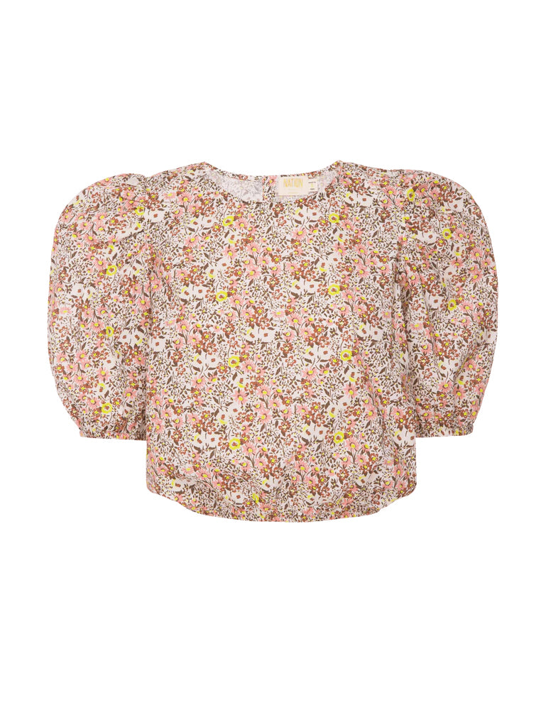 Heidi crop blouse in dear abby