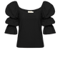 Hillary romance tee in black