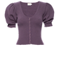 Laila snap corset tee in frozen grape