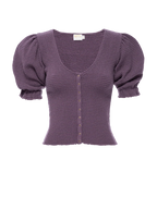 Laila snap corset tee in frozen grape