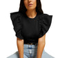 Para boxy tee in jet black